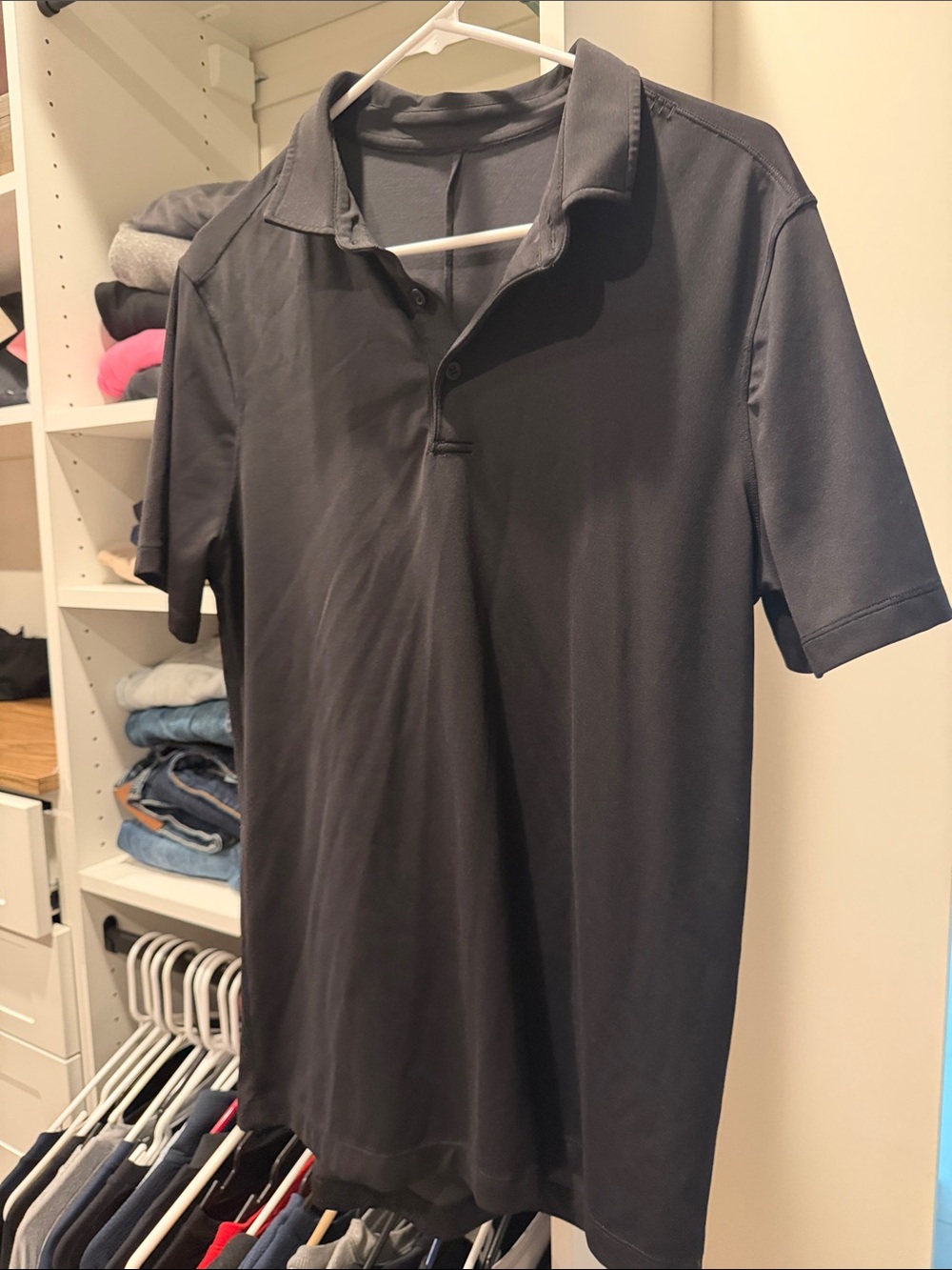 lululemon athletica Men's Black Polo